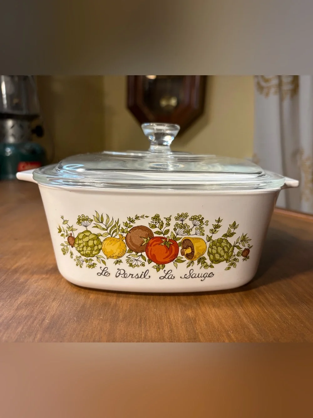 Corning Ware Spice of Life A-1 1/2-B Le Persil La Sauge 1.5Qt Casserole w/Lid